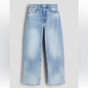 H&M Girls Wide Leg Jeans in Light Blue Denim Size 9-10Y NWT